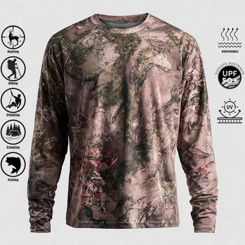 Camiseta de manga larga para h - Outdoor Hunting Prints reseña y precio